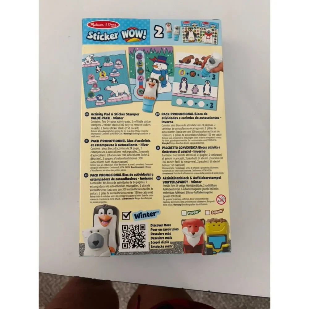 Melissa & Doug Sticker Wow!® Winter (Polar Bear and Penguin)